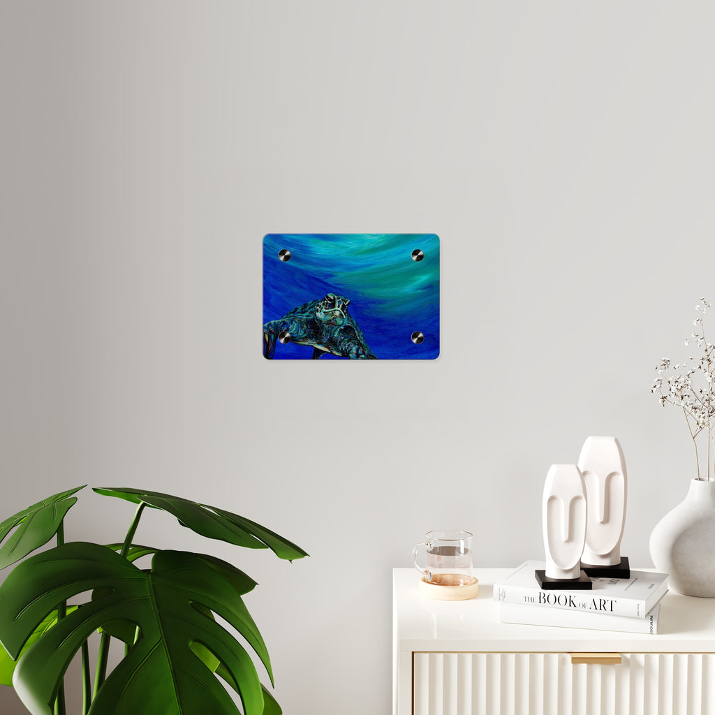 Ocean-Inspired Acrylic Wall Art Panels - Turtle Design