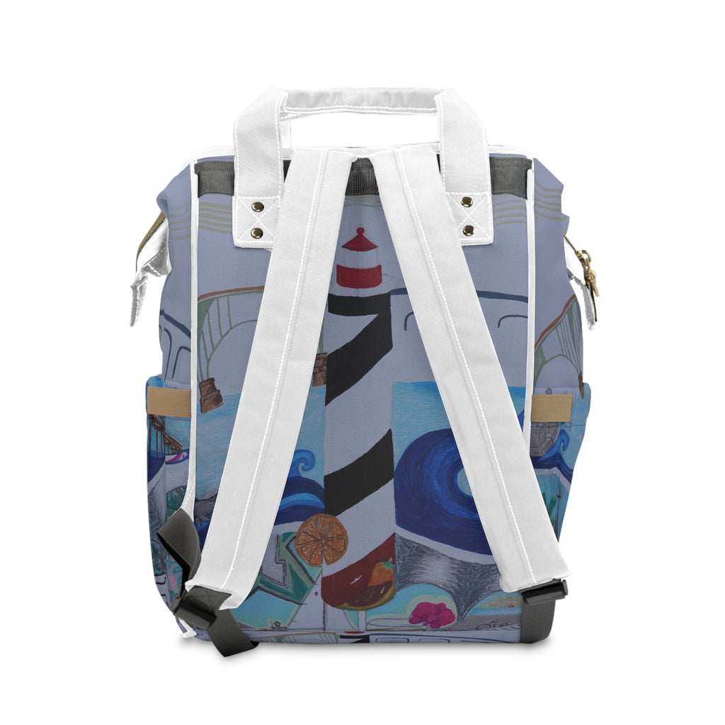 Beach Vibes Multifunctional Diaper Backpack