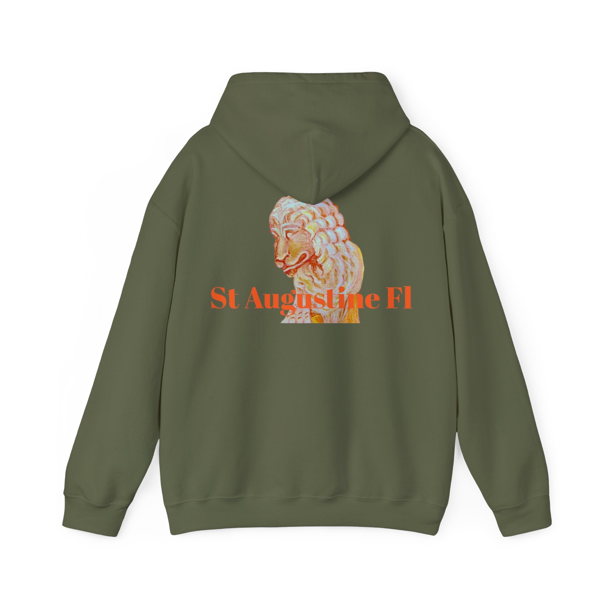 St Augustine Bridge of Lions Unisex Heavy Blend™ Hooded Sweatshirt