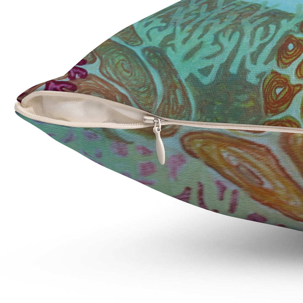 Underwater Views Fine Art Spun Polyester Square Pillow