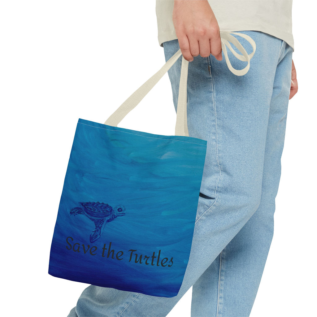 Save the Turtles Tote Bag