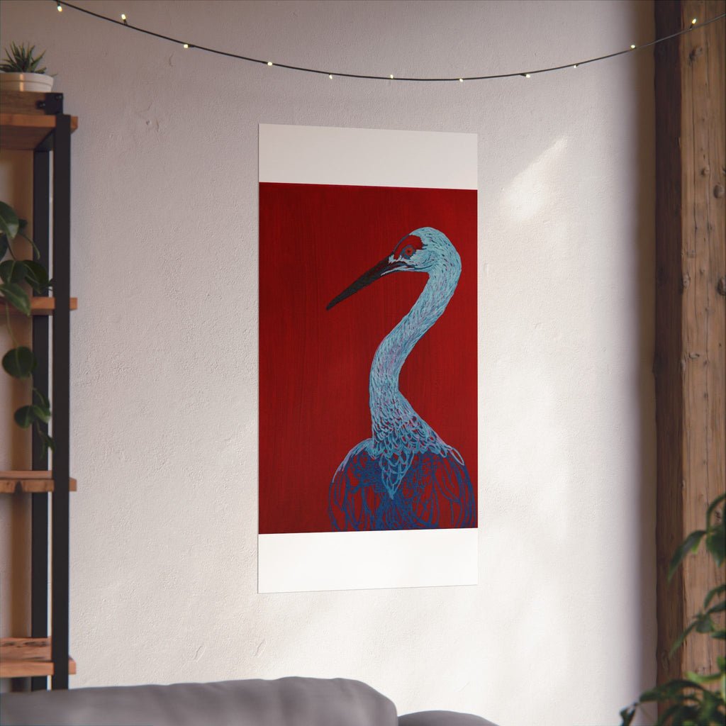 Balanced Crane Fine Art Matte Vertical Posters