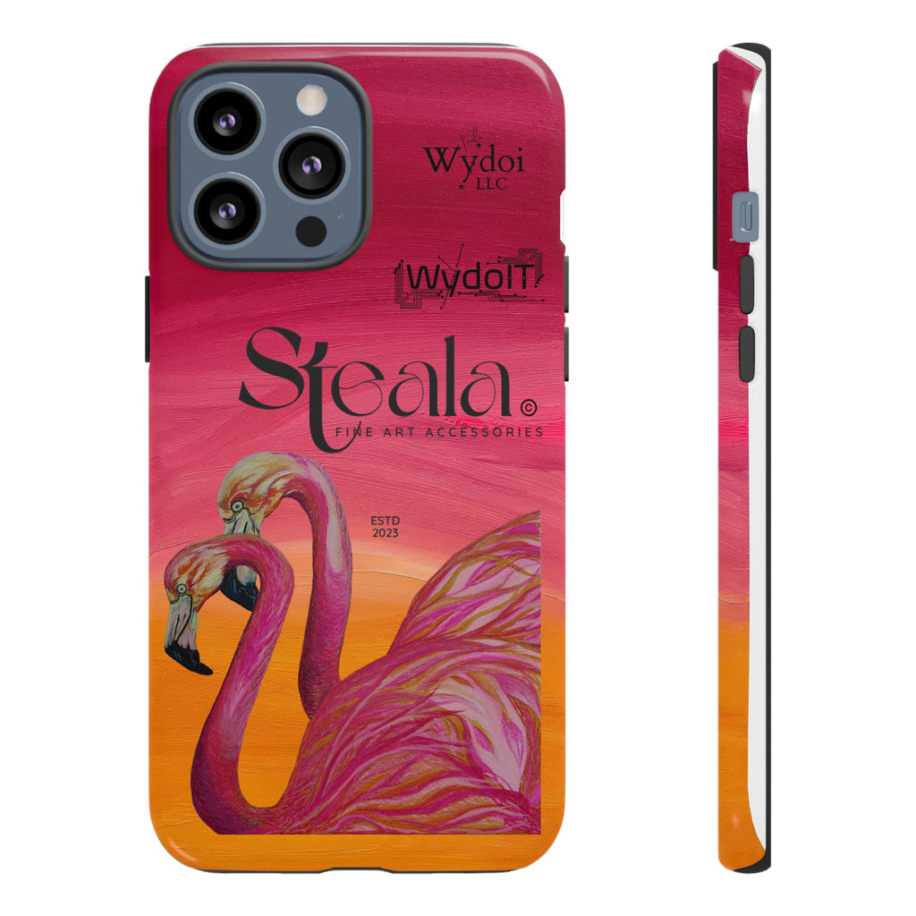 Tough Cases - Stylish Flamingo Phone Case, Unique Cell Phone Cover, Fun Tropical Accessories, Gift for Bird Lovers, Art-Inspired Phone [...]