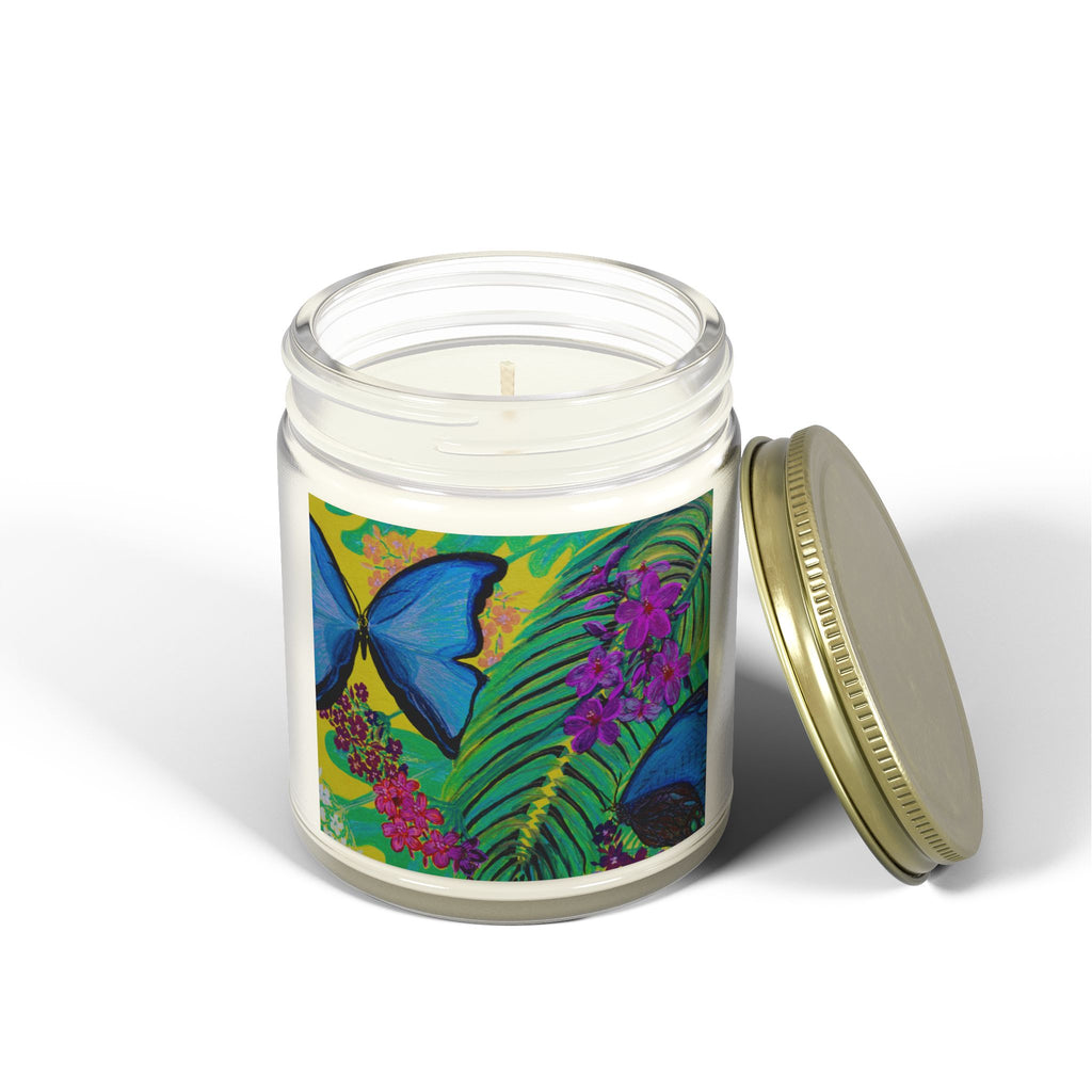 Tropical Butterfly Scented Candle - Coconut Apricot Wax (4oz & 9oz)