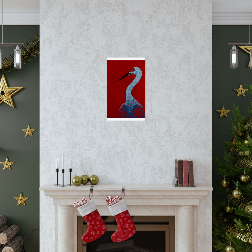 Balanced Crane Fine Art Matte Vertical Posters