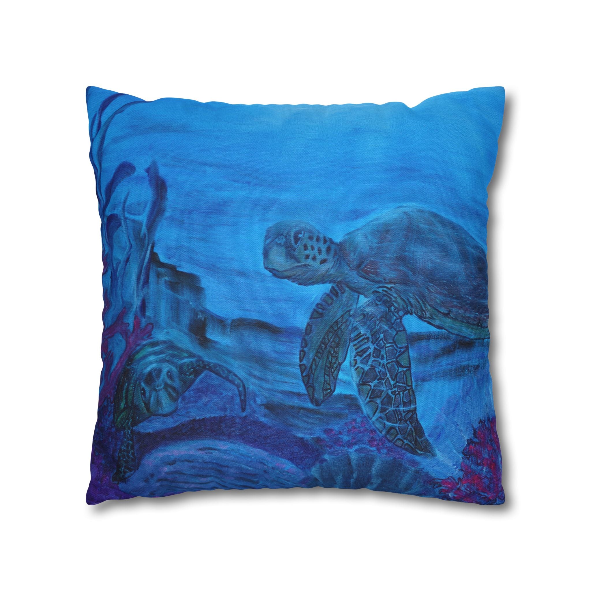 Spun Polyester Square Pillowcase