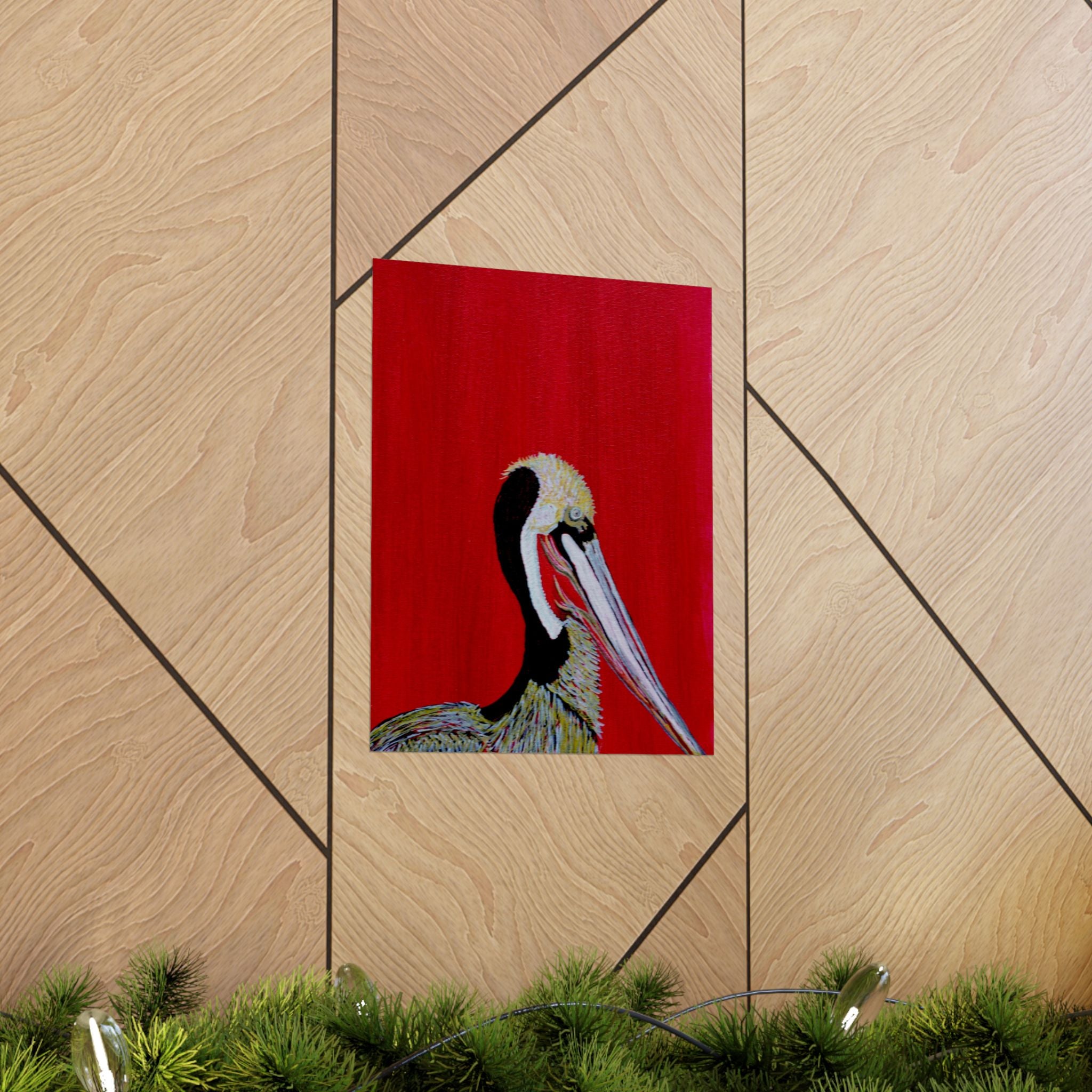 Balanced Pelican Fine Art Matte Vertical Posters