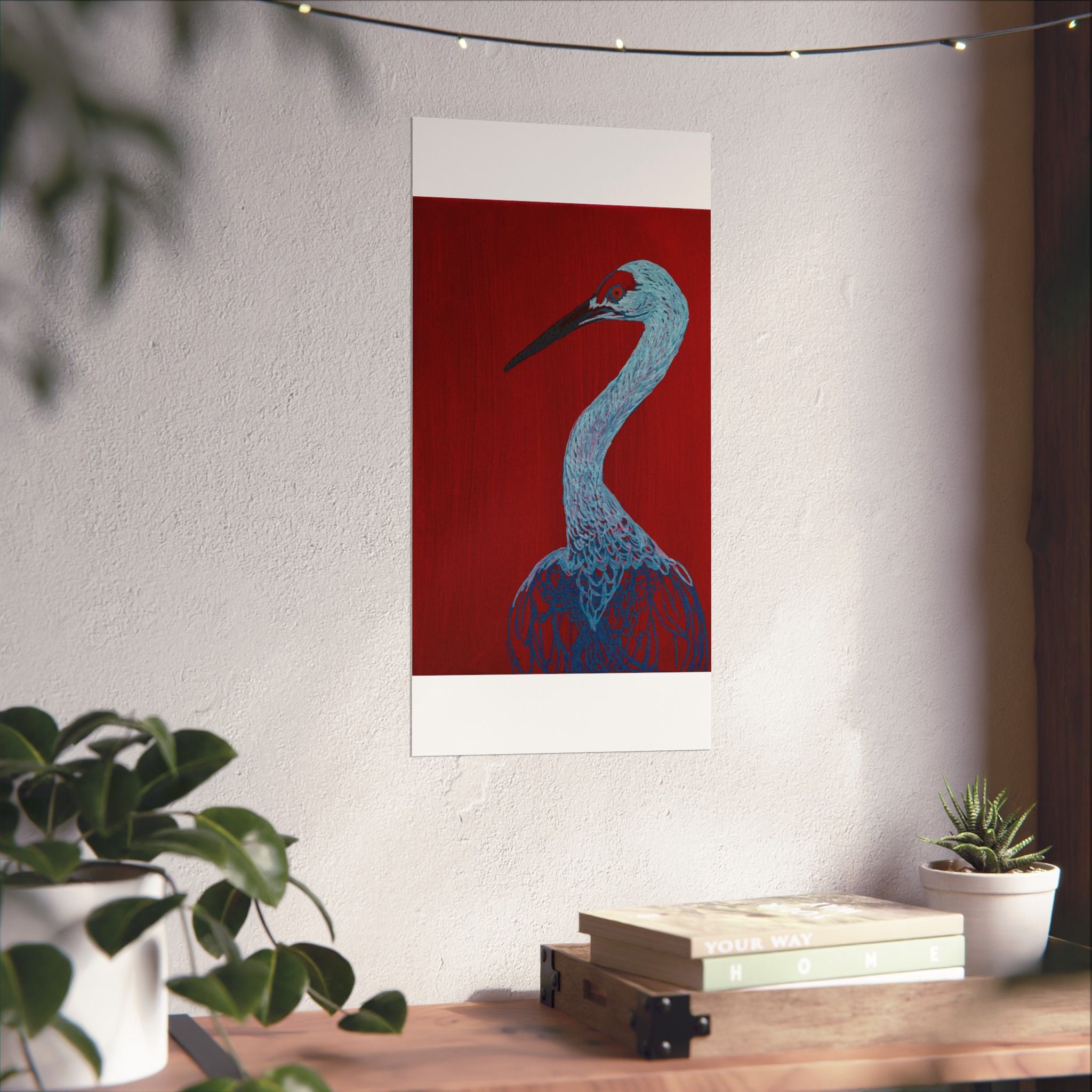 Balanced Crane Fine Art Matte Vertical Posters
