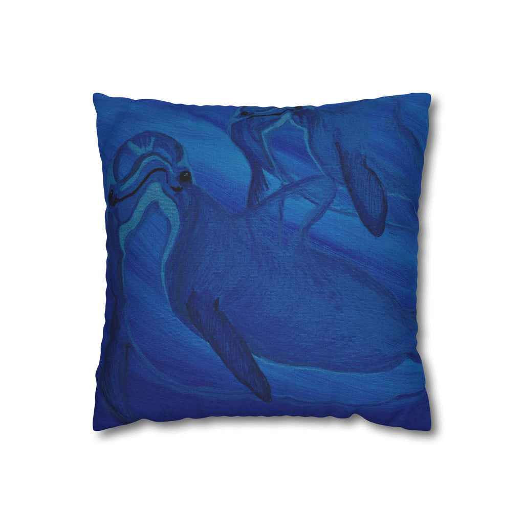 Spun Polyester Square Pillowcase