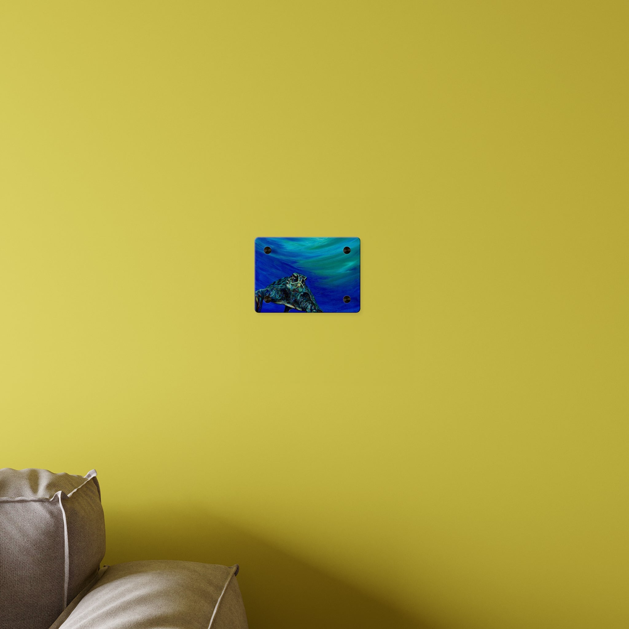 Ocean-Inspired Acrylic Wall Art Panels - Turtle Design