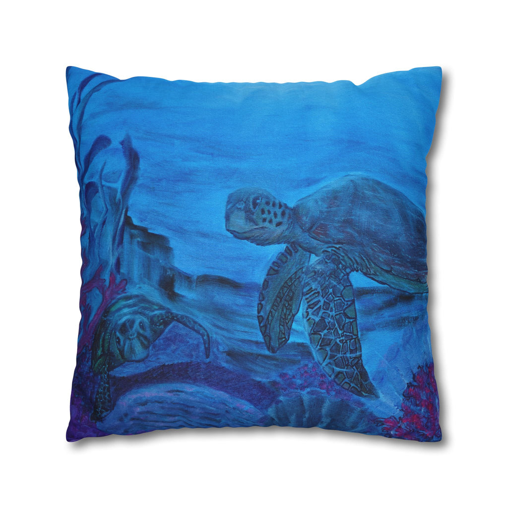 Spun Polyester Square Pillowcase