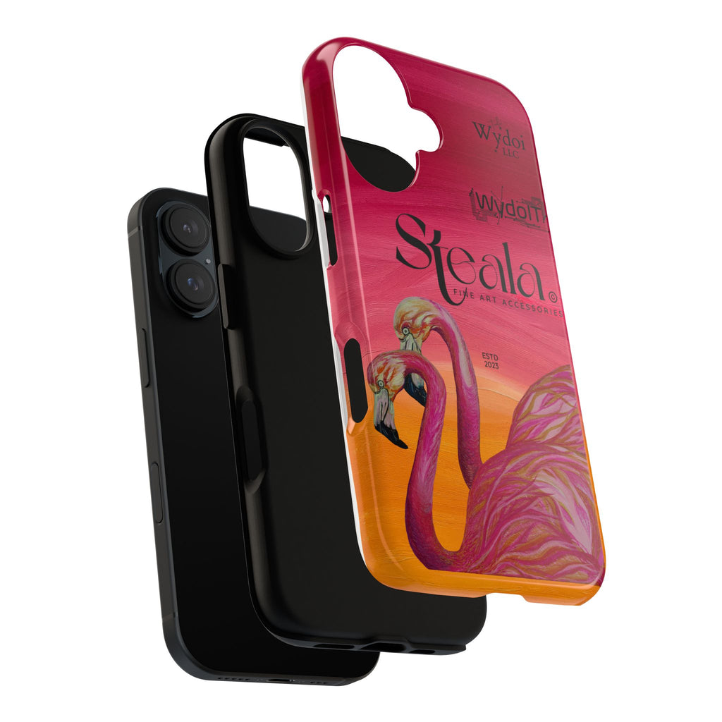 Tough Cases - Stylish Flamingo Phone Case, Unique Cell Phone Cover, Fun Tropical Accessories, Gift for Bird Lovers, Art-Inspired Phone [...]