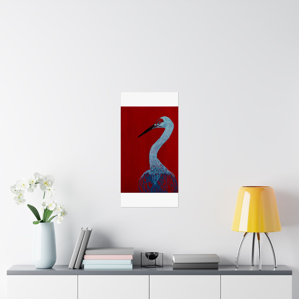 Balanced Crane Fine Art Matte Vertical Posters