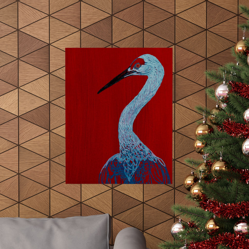 Balanced Crane Fine Art Matte Vertical Posters