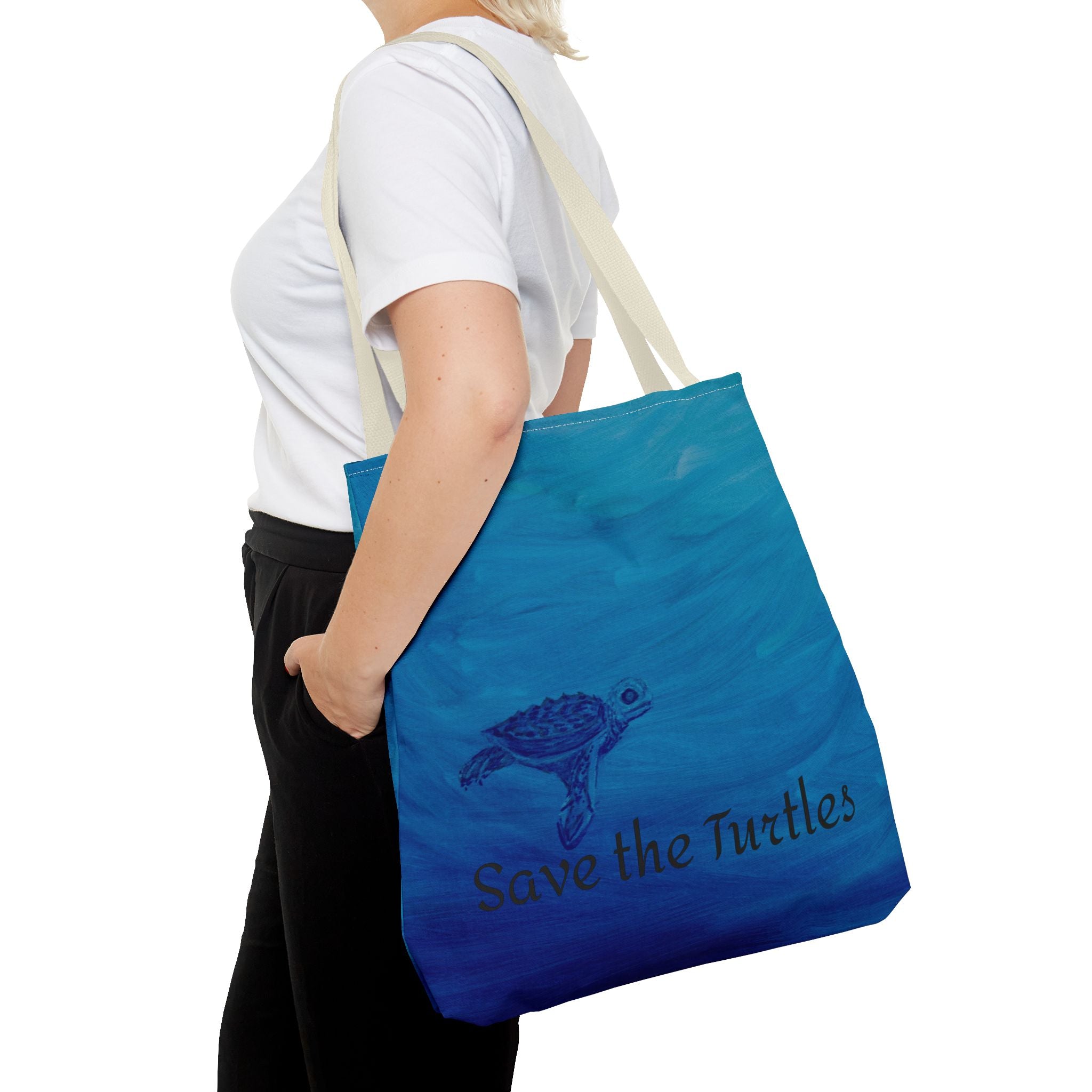 Save the Turtles Tote Bag