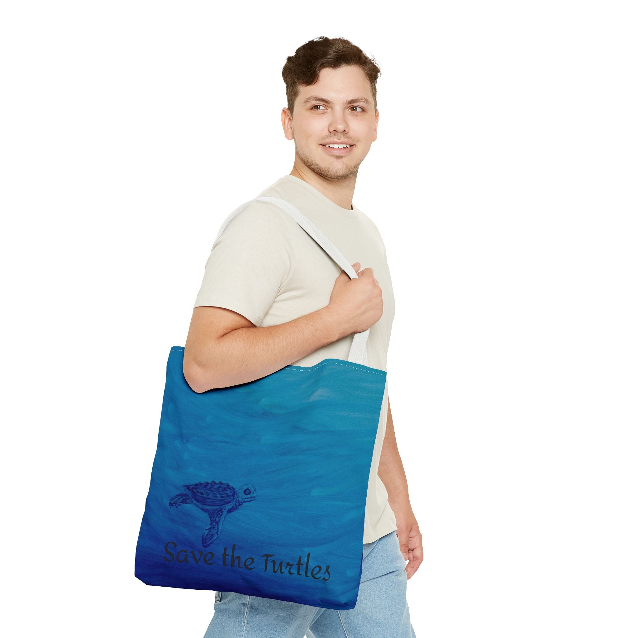 Save the Turtles Tote Bag