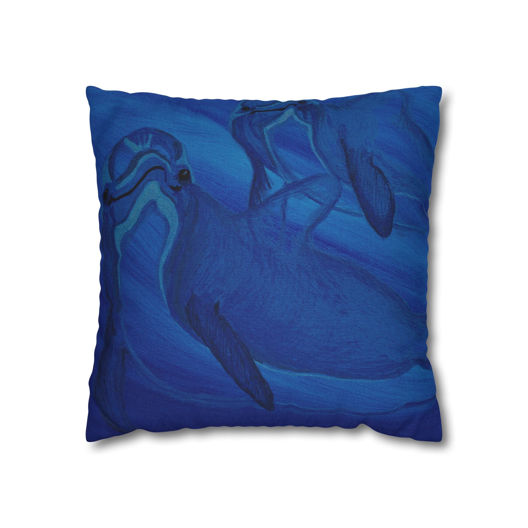 Spun Polyester Square Pillowcase