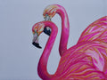 Flamingo Couple Archival Giclee Print