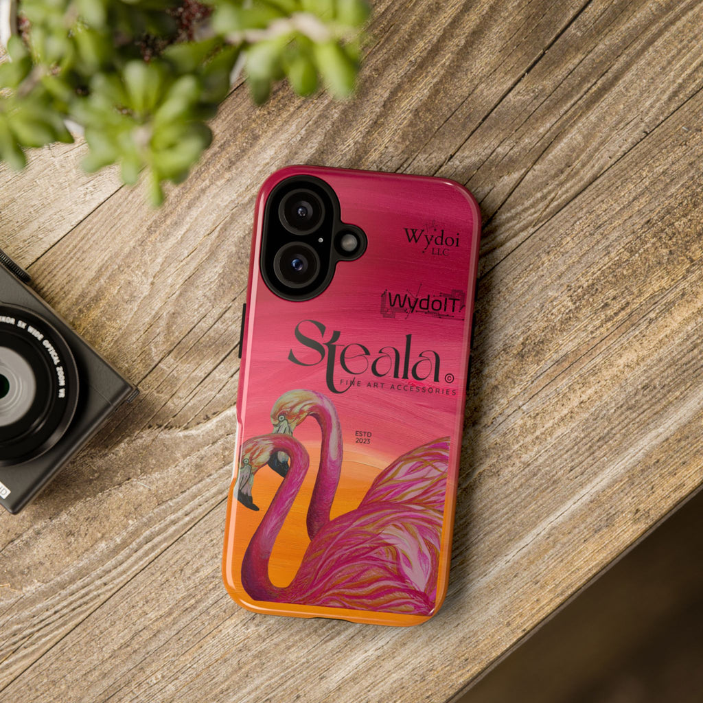Tough Cases - Stylish Flamingo Phone Case, Unique Cell Phone Cover, Fun Tropical Accessories, Gift for Bird Lovers, Art-Inspired Phone [...]