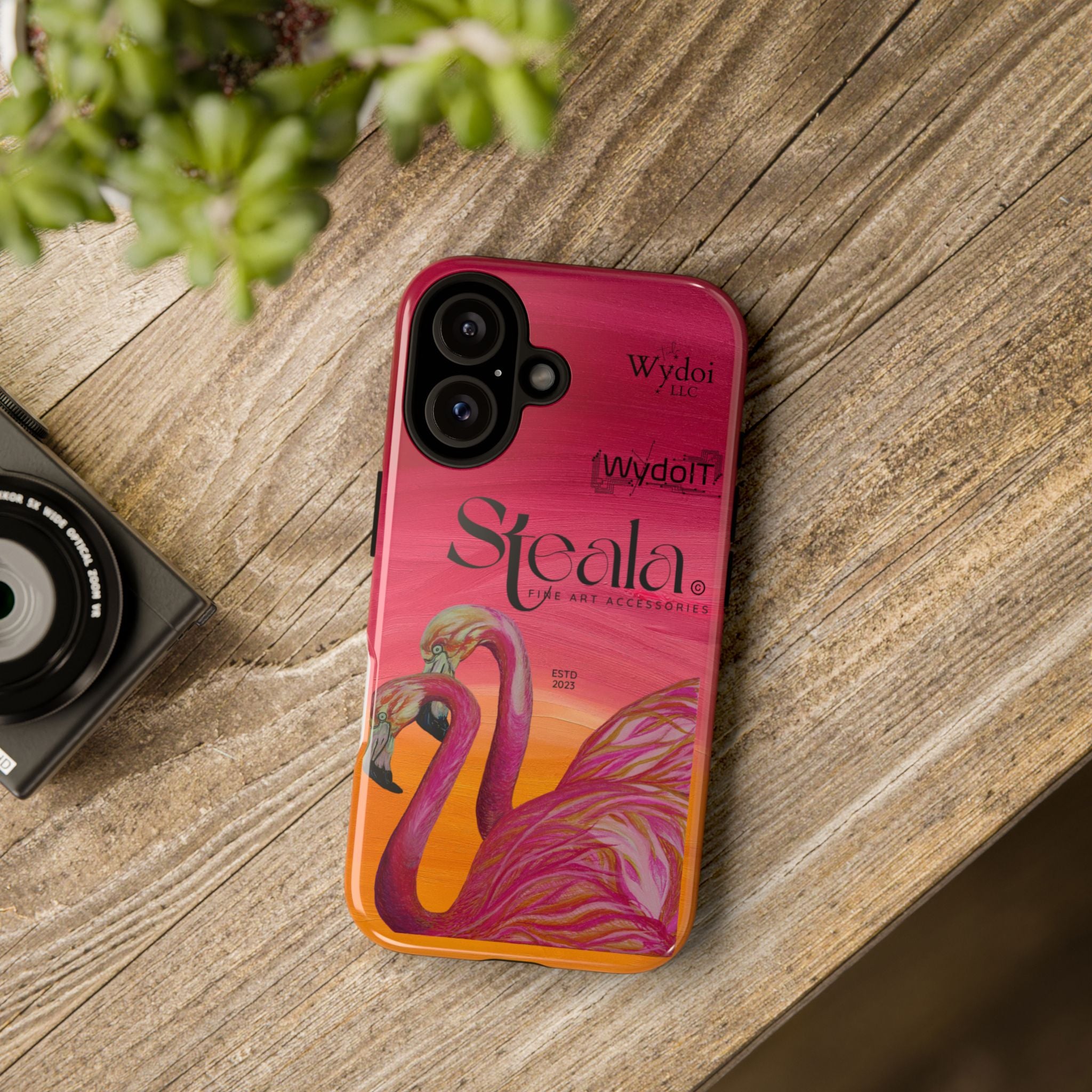 Tough Cases - Stylish Flamingo Phone Case, Unique Cell Phone Cover, Fun Tropical Accessories, Gift for Bird Lovers, Art-Inspired Phone [...]