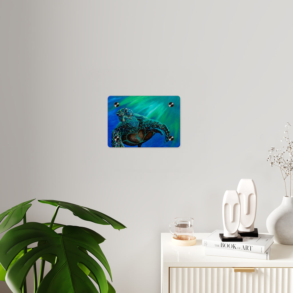 Turtle 3 Aquatic Turtle Acrylic Wall Art Panels - Ocean-Inspired Decor
