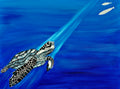 Deep Blue Turtle 2 Archival Giclee Print