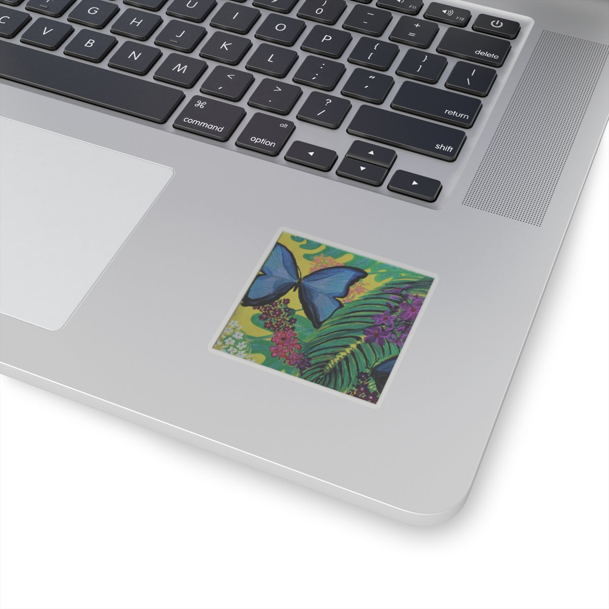 Tropical Butterfly and Fauna Sticker