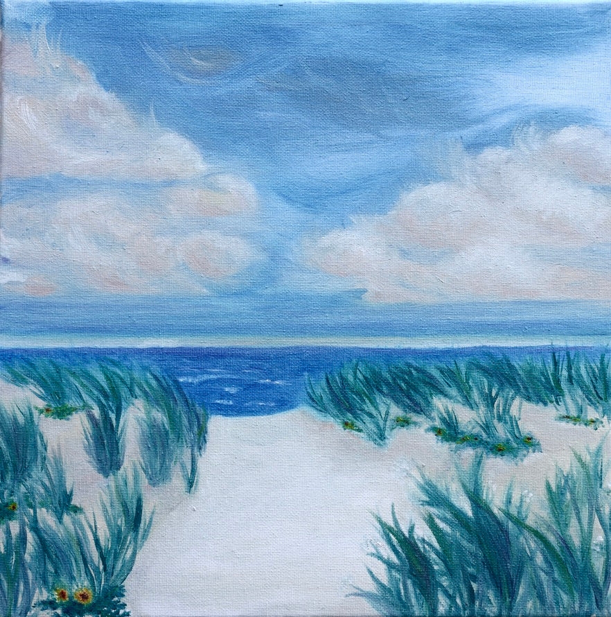 First View Original Oil Painting