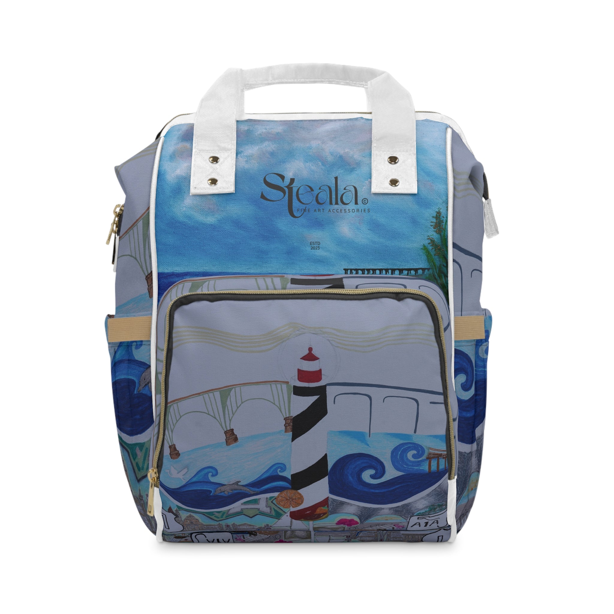 Beach Vibes Multifunctional Diaper Backpack
