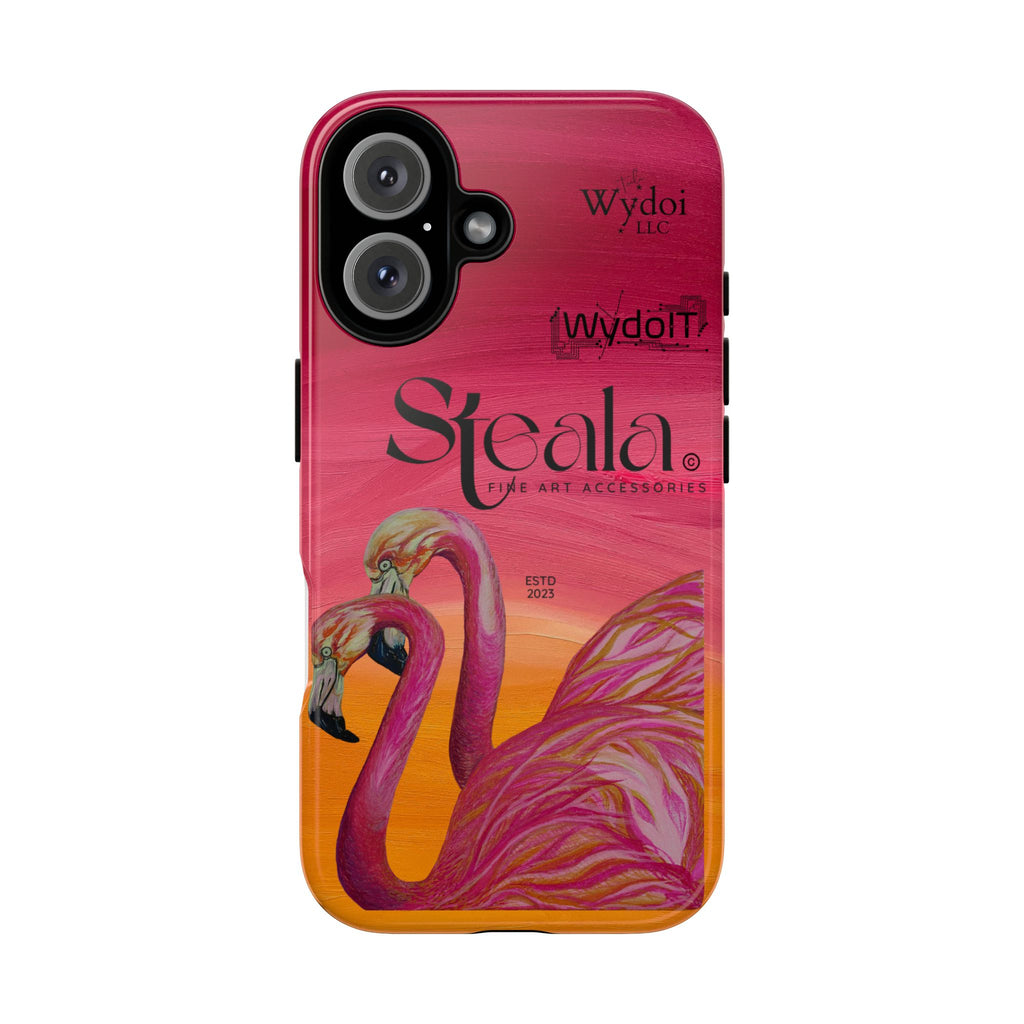 Tough Cases - Stylish Flamingo Phone Case, Unique Cell Phone Cover, Fun Tropical Accessories, Gift for Bird Lovers, Art-Inspired Phone [...]