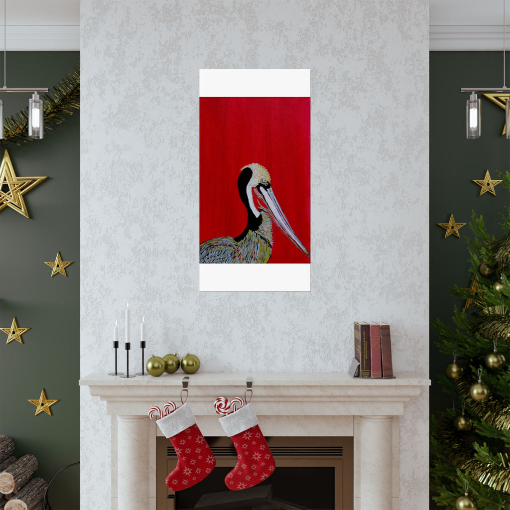 Balanced Pelican Fine Art Matte Vertical Posters