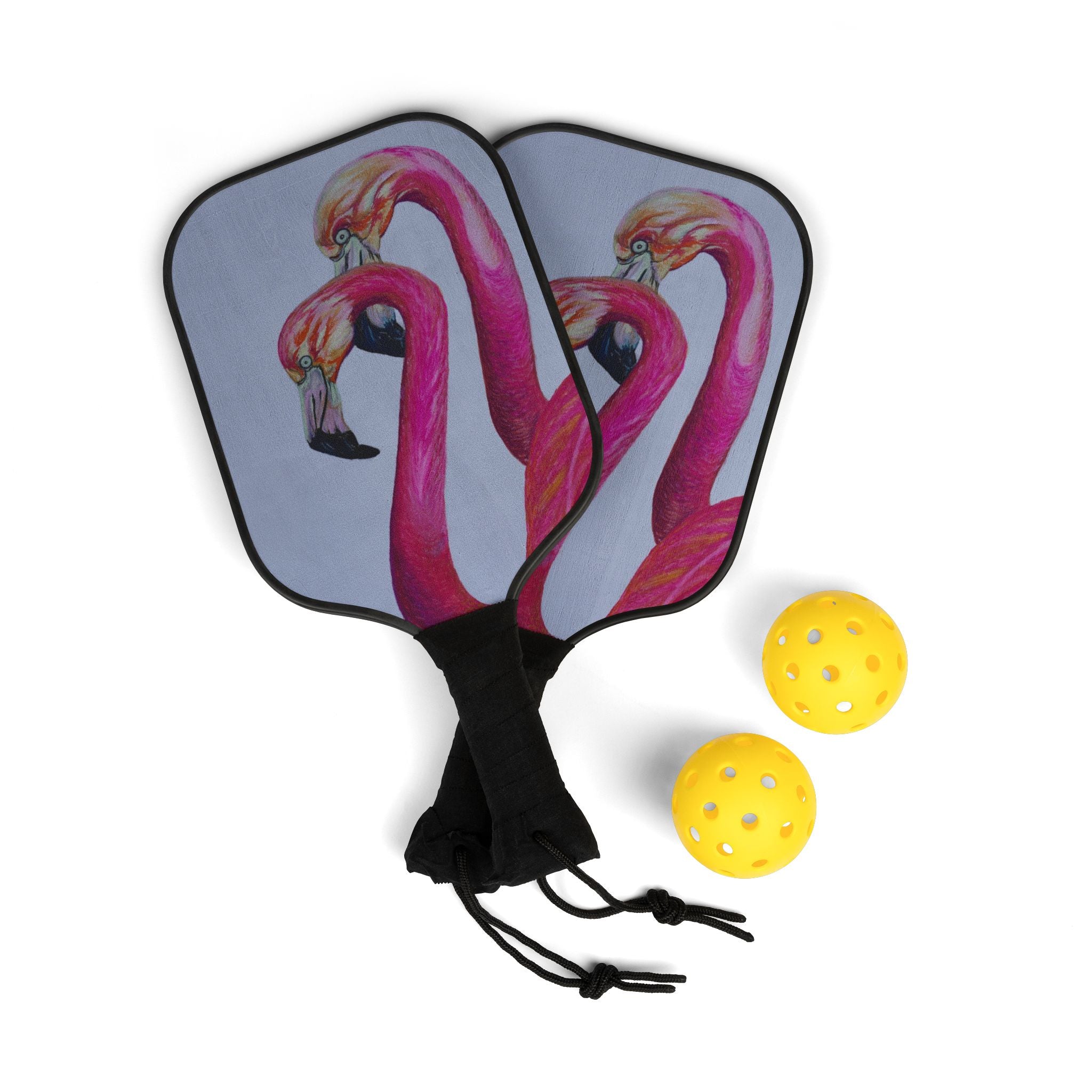Flamingo Paddle Ball Set