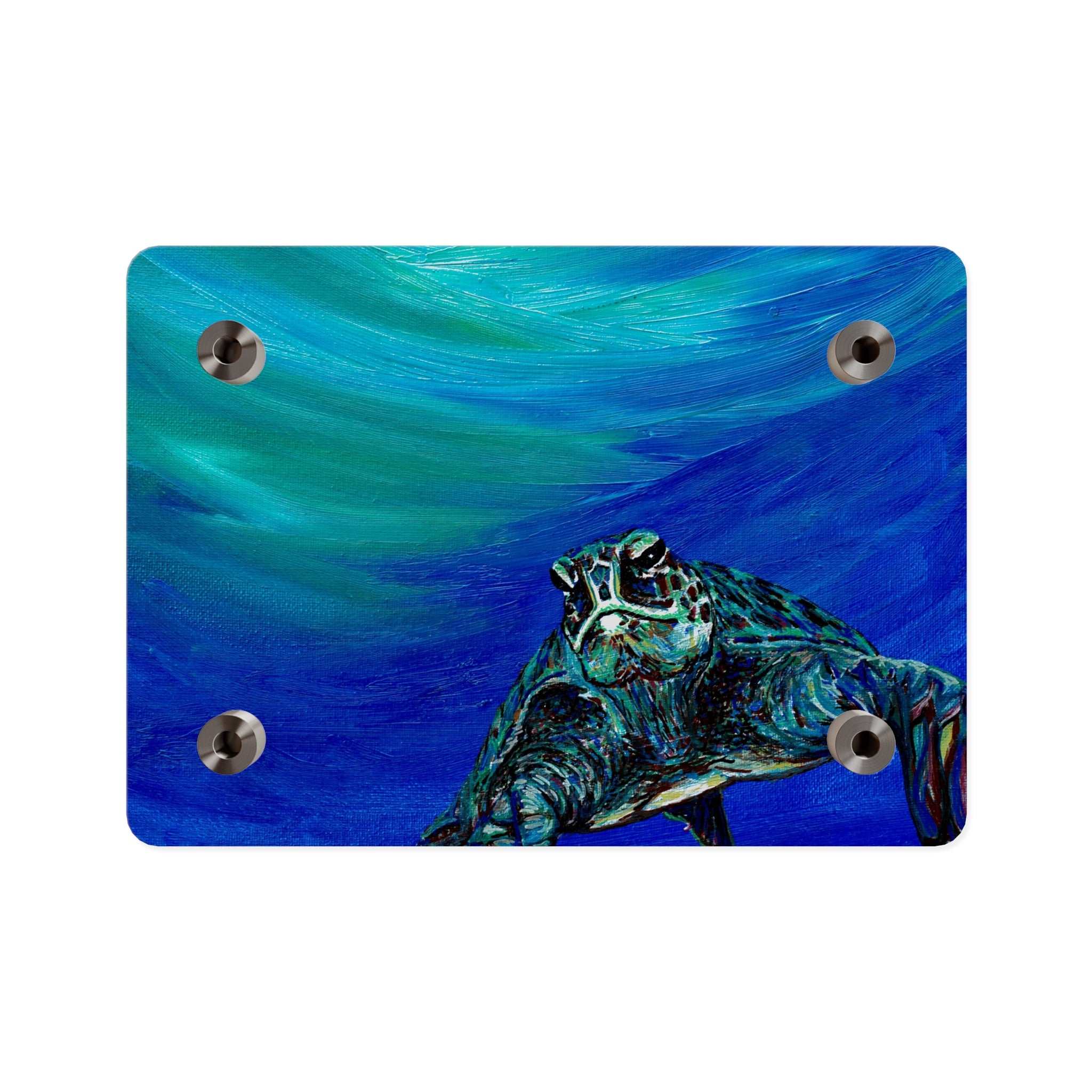 Ocean-Inspired Acrylic Wall Art Panels - Turtle Design