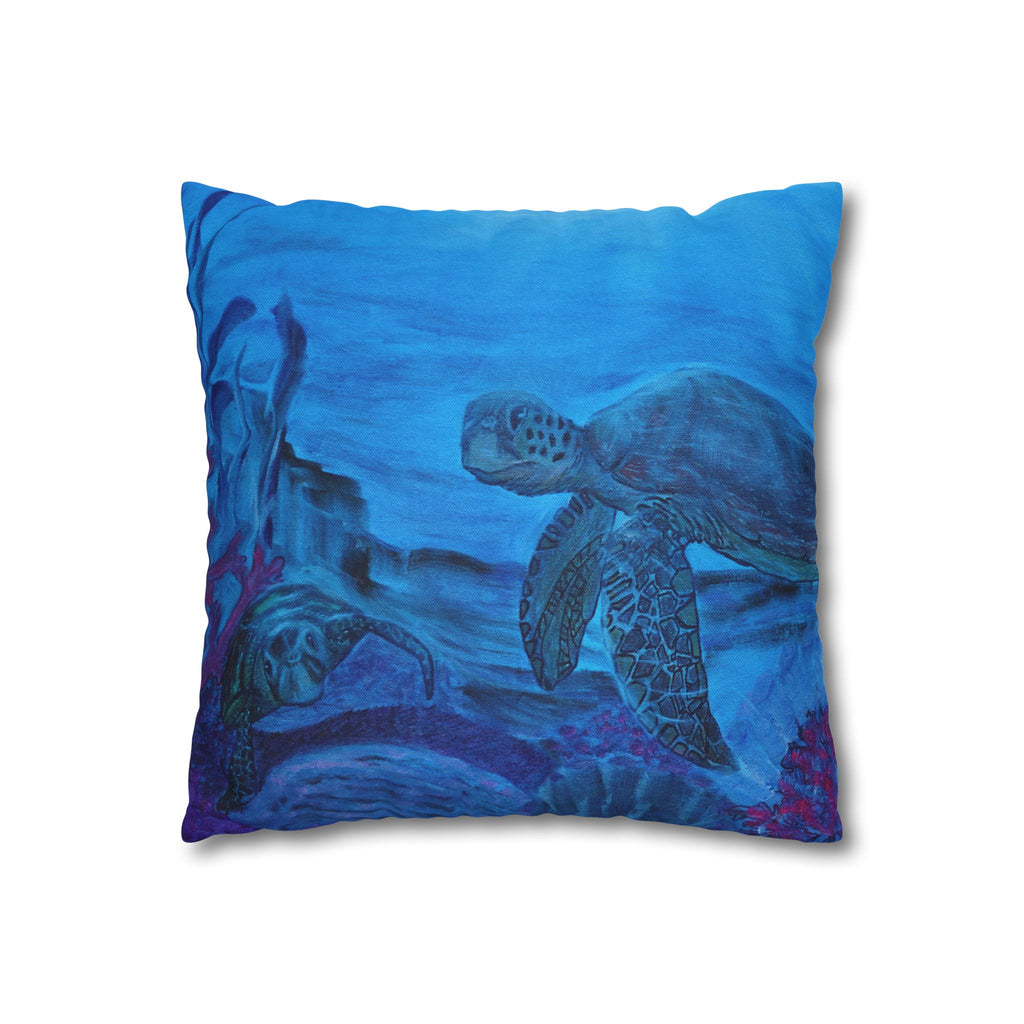 Spun Polyester Square Pillowcase