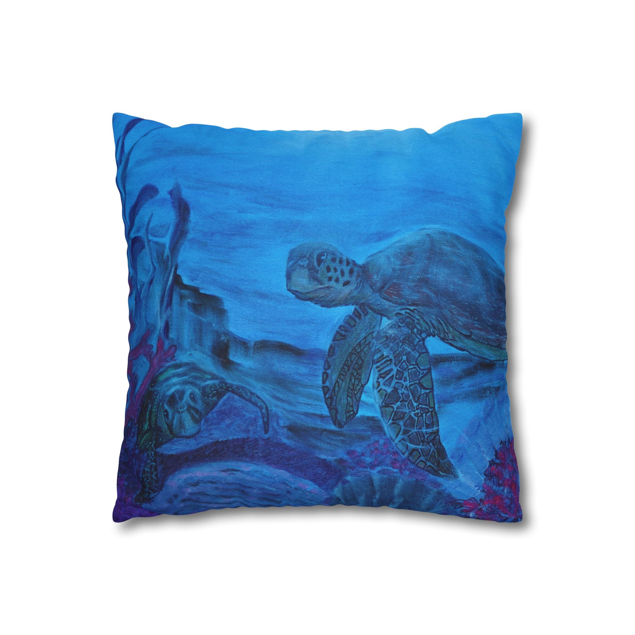 Spun Polyester Square Pillowcase