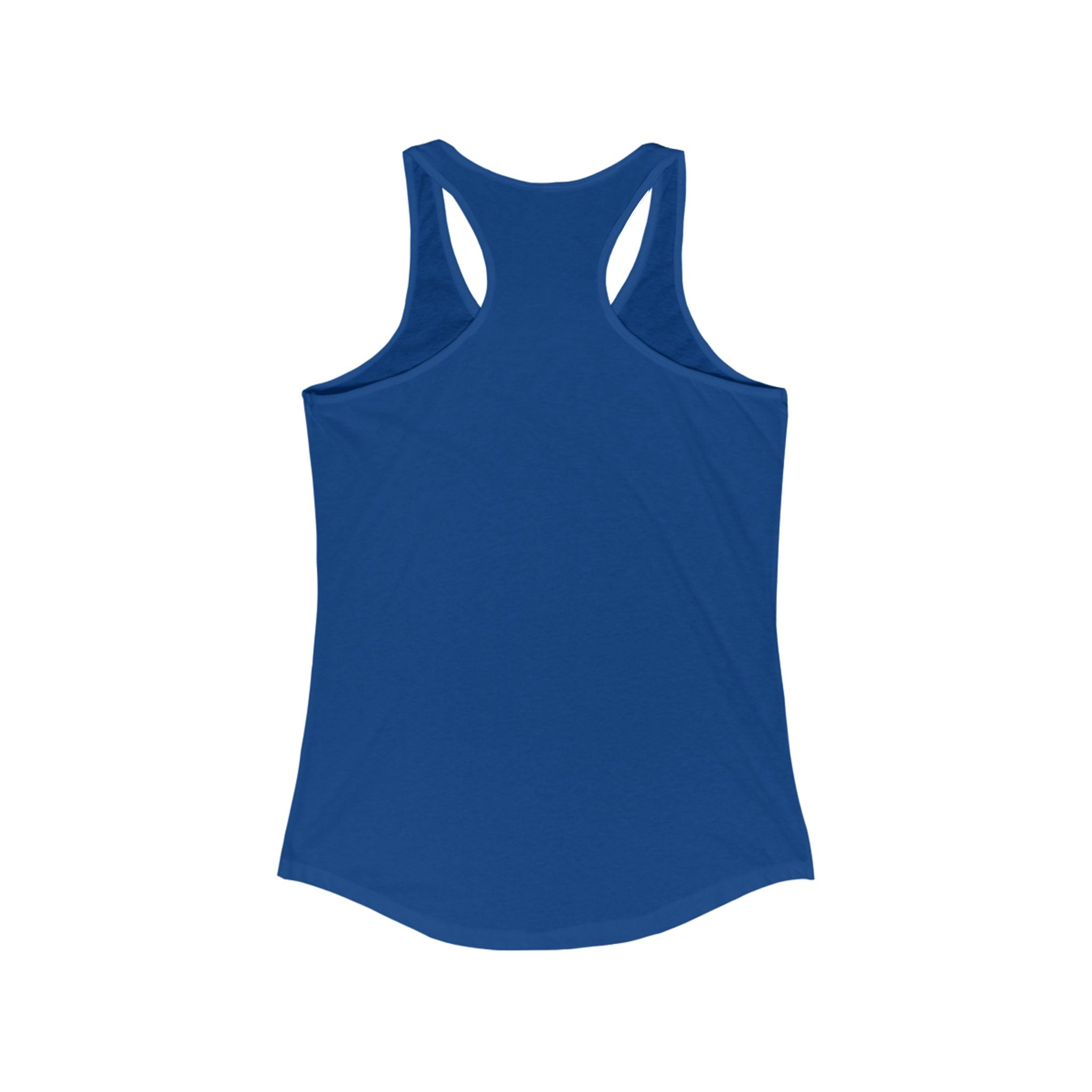 Racerback Tank - Black and White Turtle with Blue Ocean Background