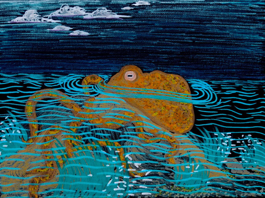 Electric Octopus Archival Giclee Print