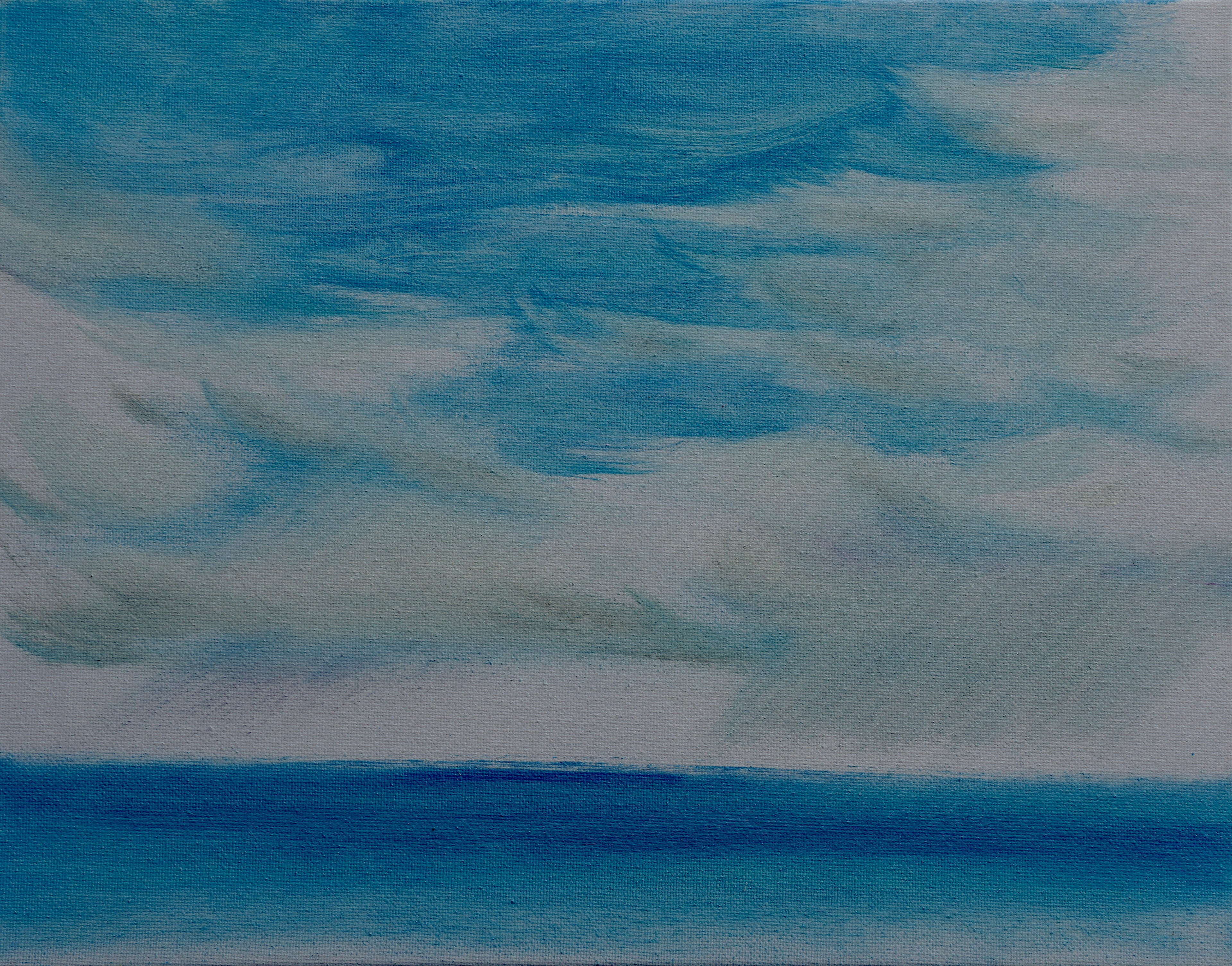 Nothing But Blue Original Oil Painting