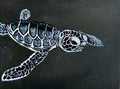 Mini Black and White Turtle Archival Giclee Print