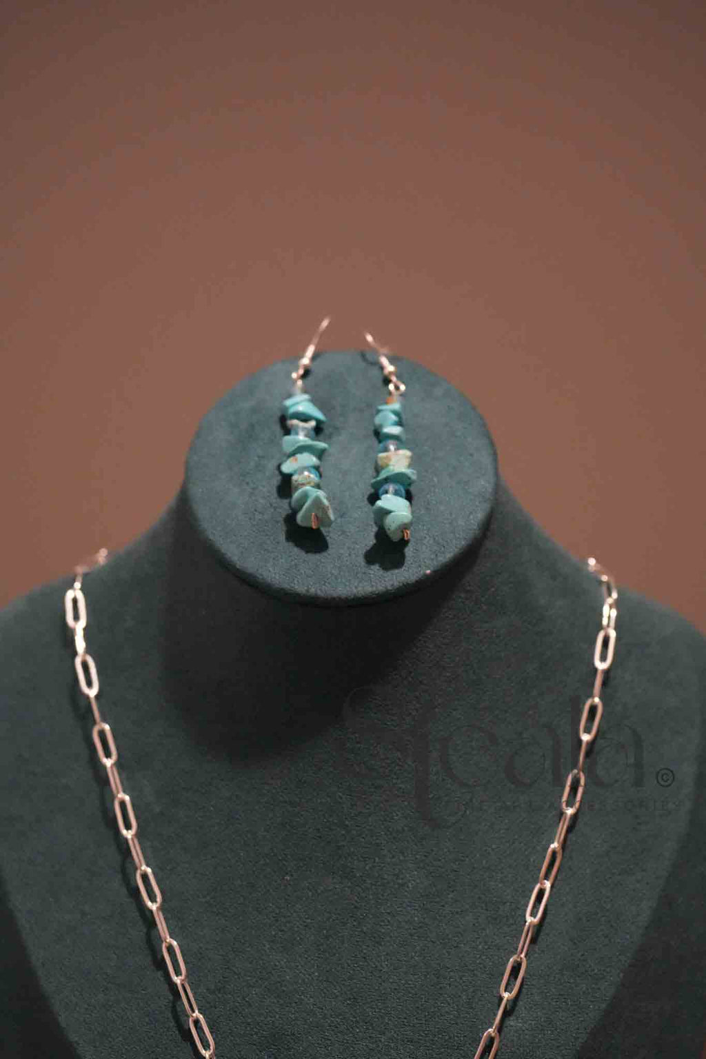 Beach Beauty Turquoise and Glass (earings only)