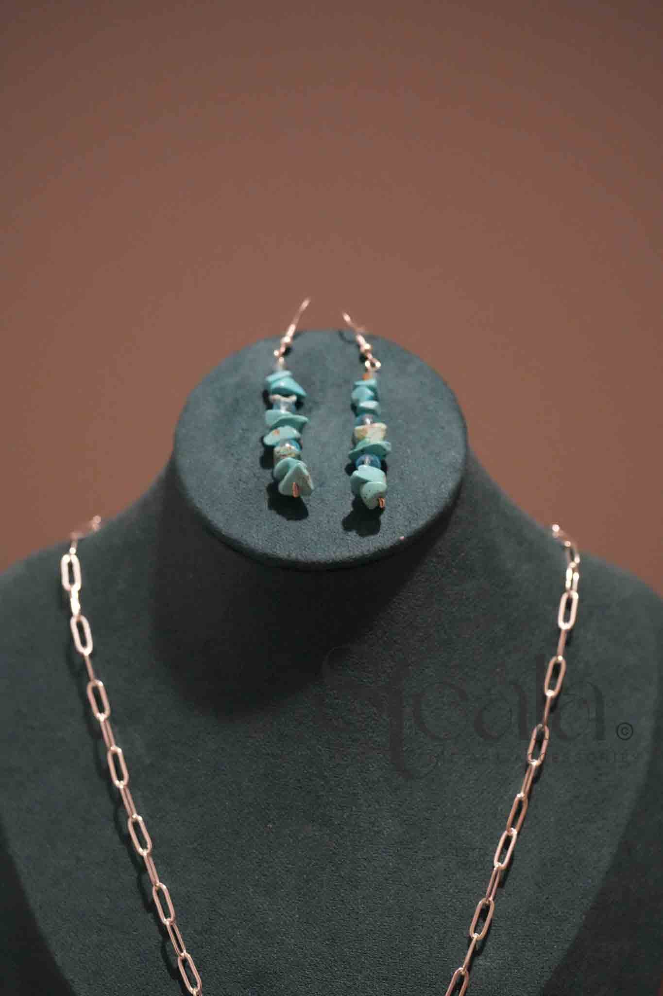Beach Beauty Turquoise and Glass (earings only)