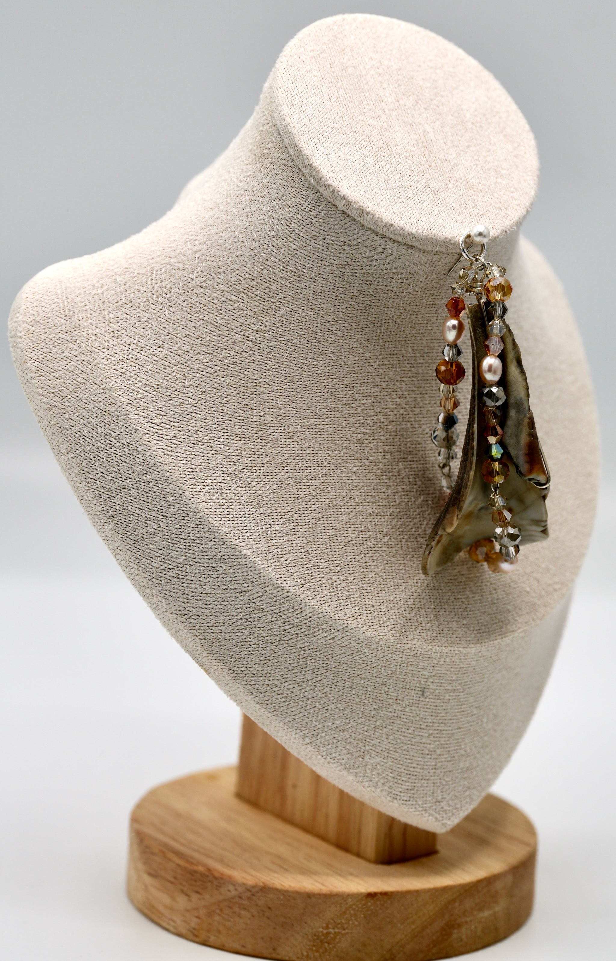 Unique Brown Twisted Silver Pendant Pendant (pendant only)