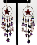 Purple Starfish Special Occasion Earrings (earrings only)