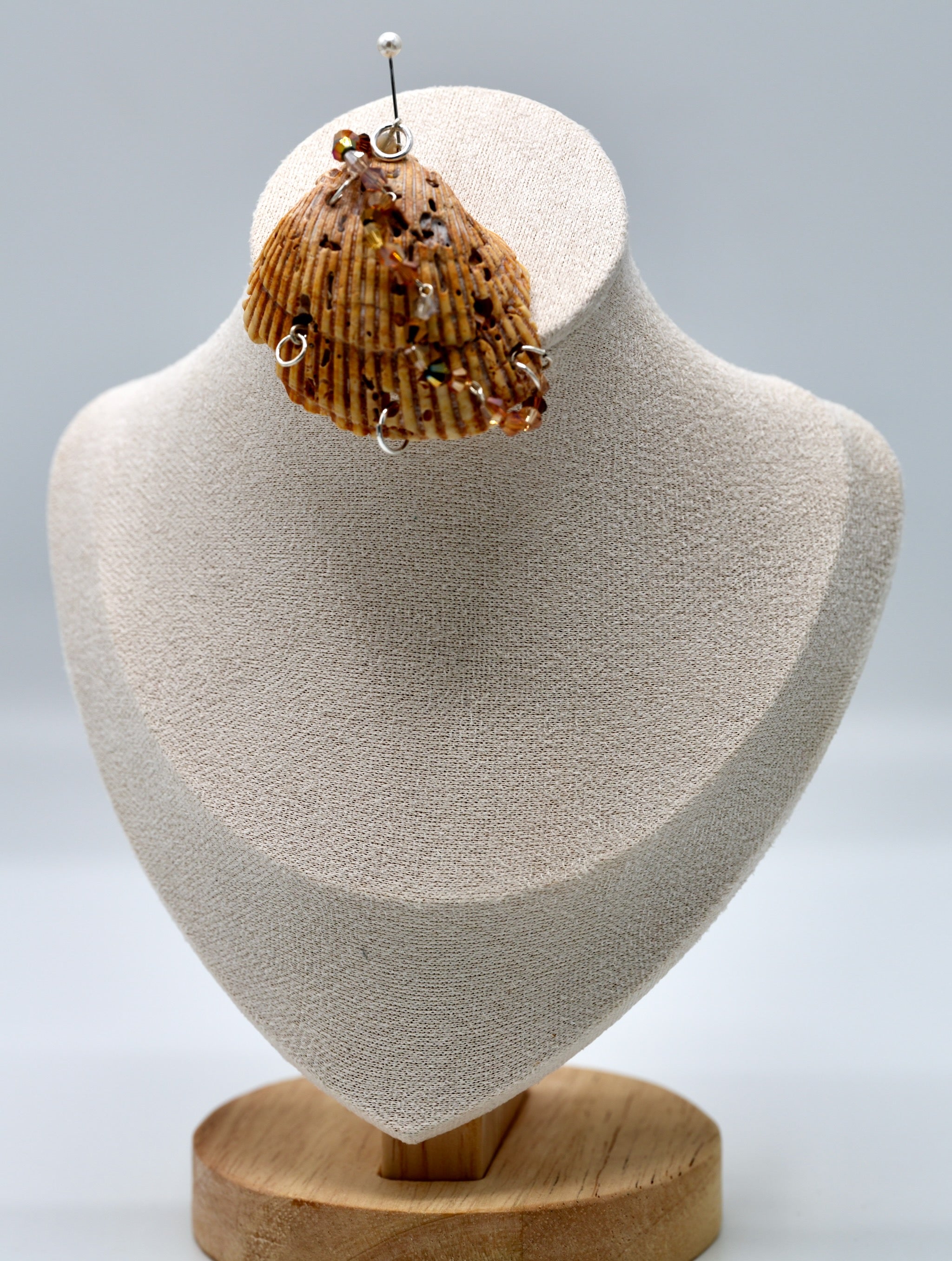 Pierced and Aged Seashell Pendant (Pendant Only)