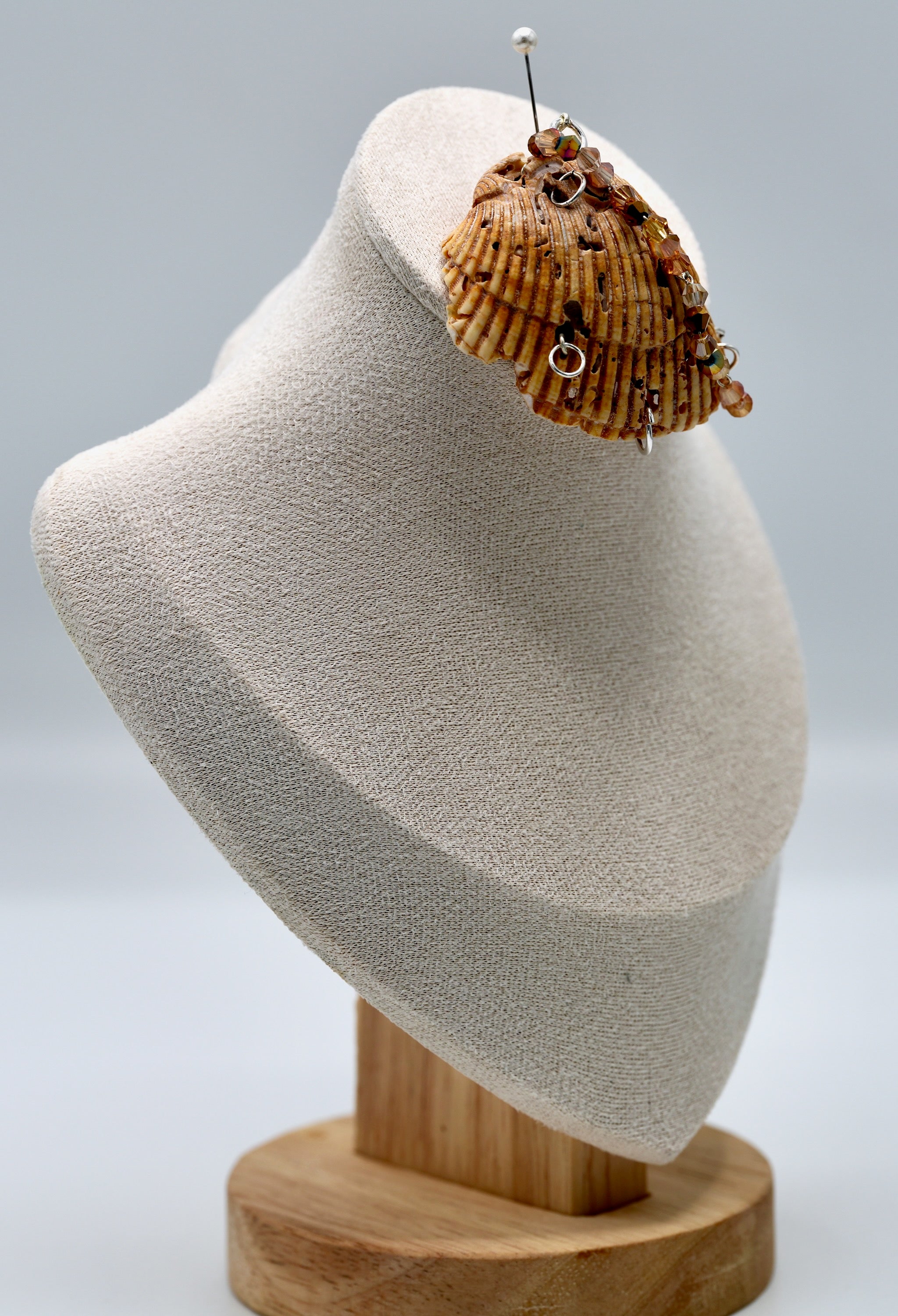 Pierced and Aged Seashell Pendant (Pendant Only)