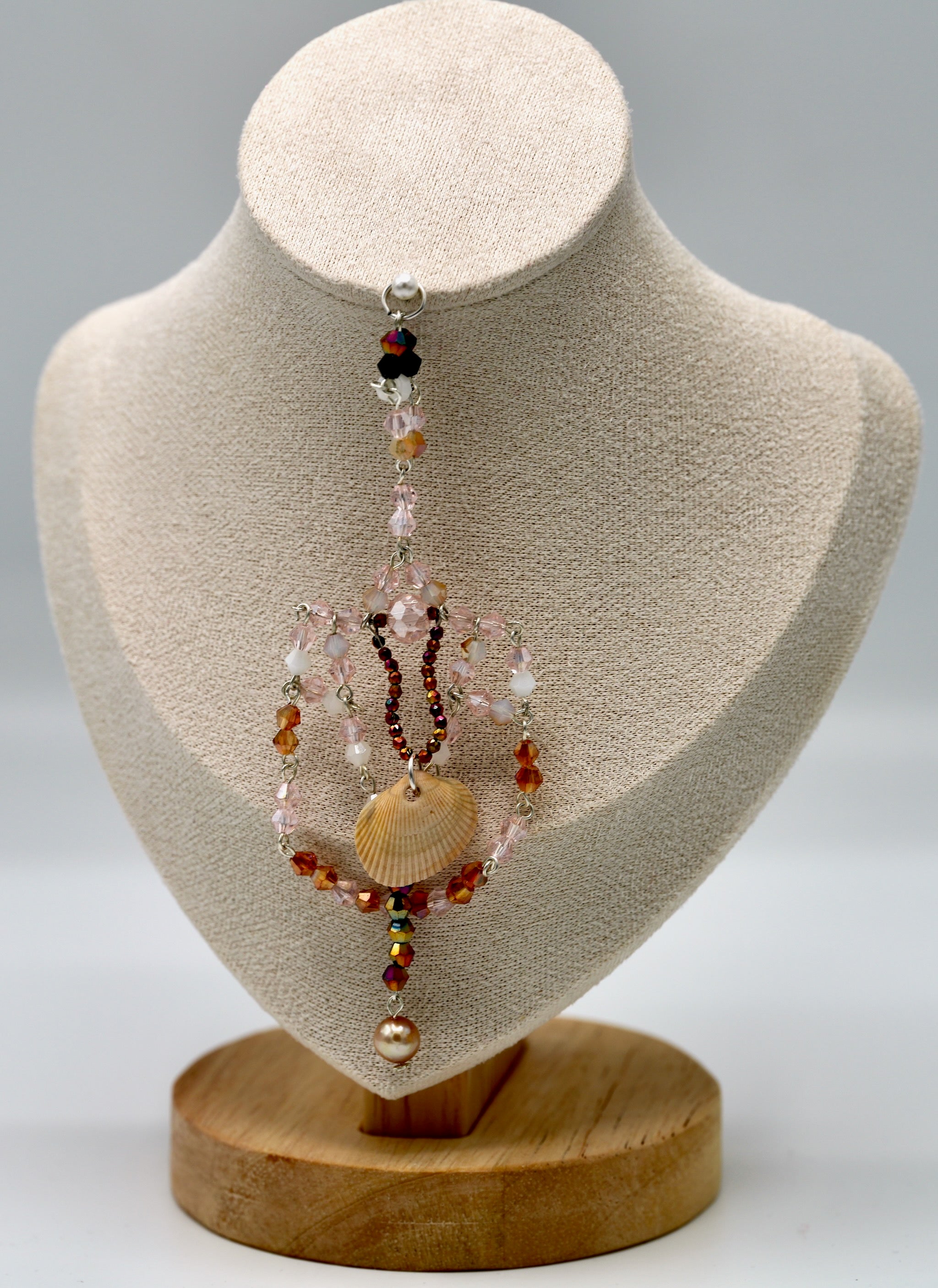 Pink Spoonbill Shell Pendant (Pendant Only)