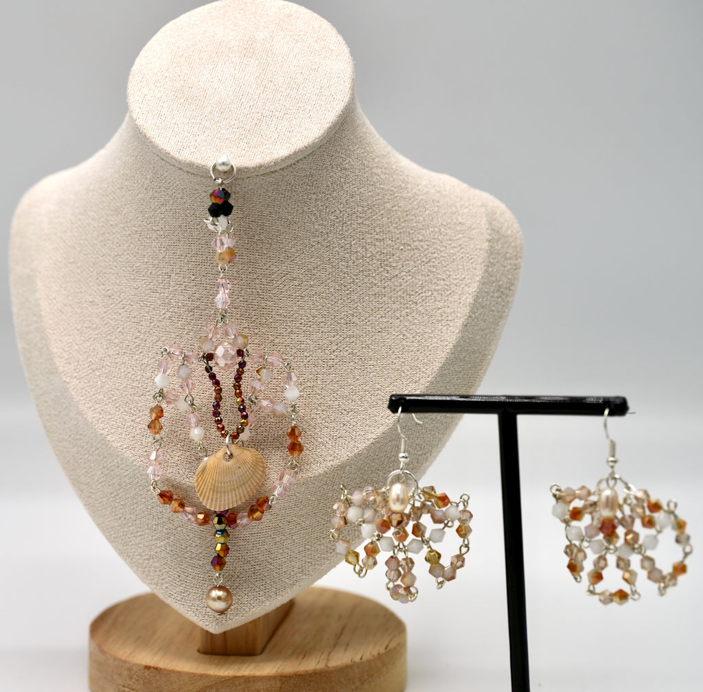 Pink Spoonbill Shell Pendant (Pendant Only)