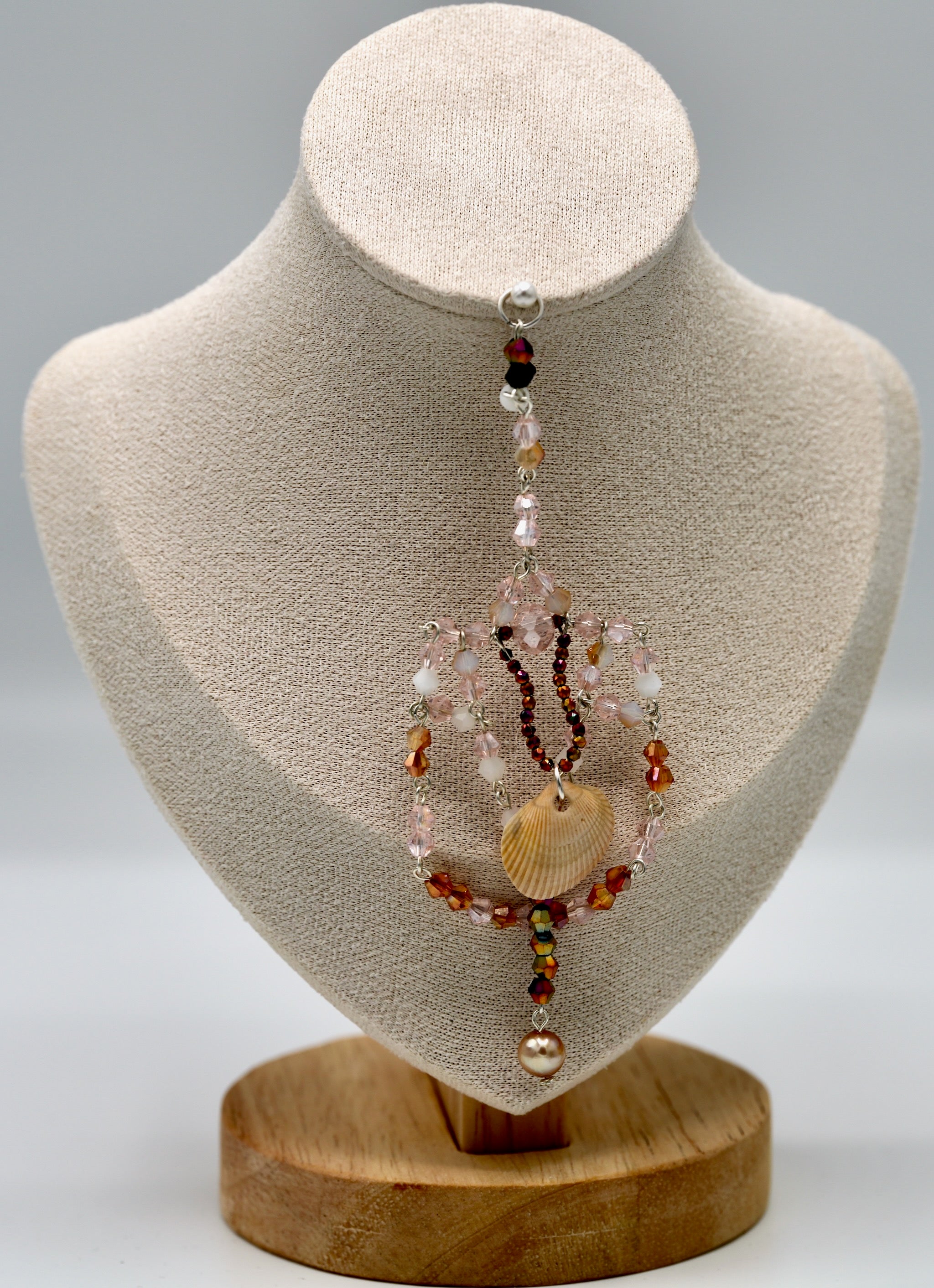 Pink Spoonbill Shell Pendant (Pendant Only)