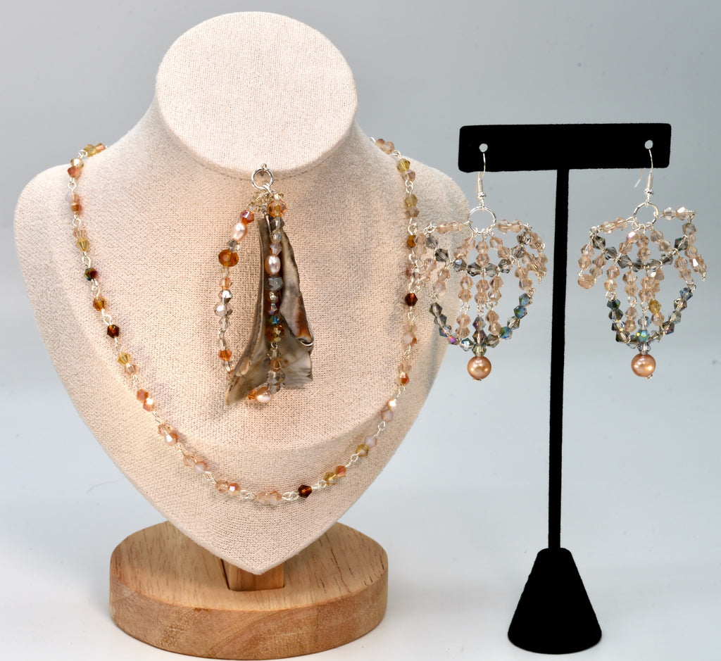 128 Shell Pendant Set