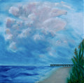 Sea Cloud with Pier Archival Giclee Print